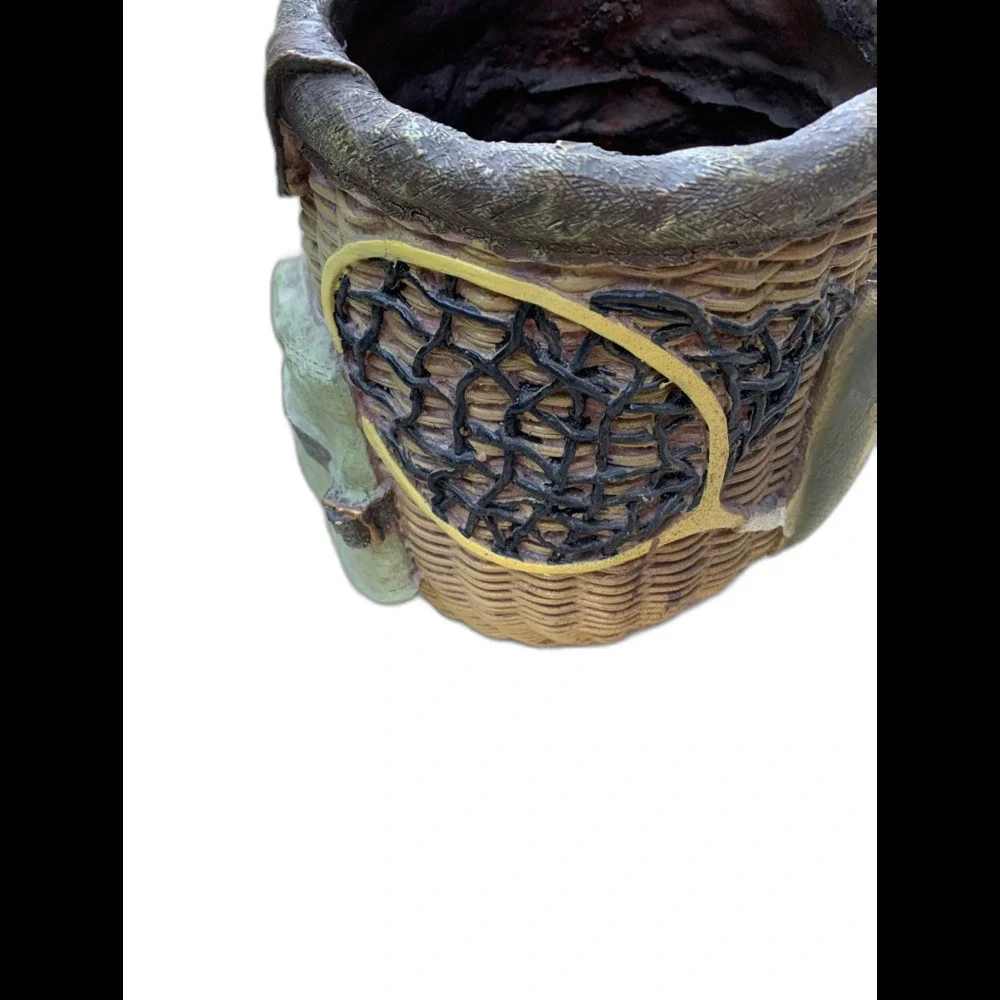 Vintage Fishing Theme Ceramic Multi Purpose Jar Container Decor 8